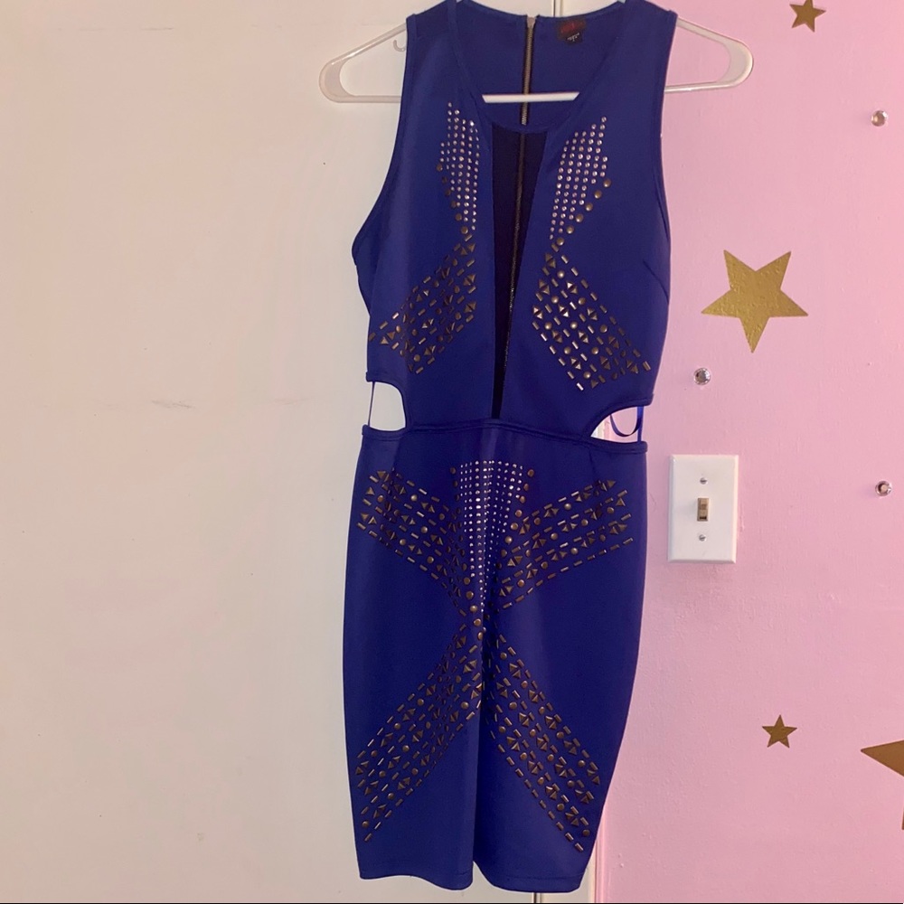 2b Bebe Navy Blue Dress